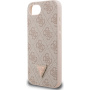 Guess 4G Strass Triangle Metal Logo кейс за iPhone 16e / 17e - розов