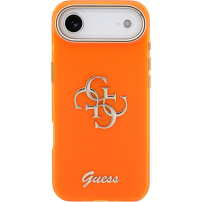 Guess IML 4G Script Metal Logo калъф за iPhone Air - оранжев