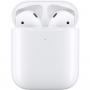Оригинални безжични слушалки с безжичен калъф Apple AirPods (2019) - бял