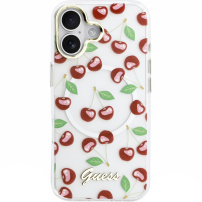 Guess IML Glitter Cherry калъф с MagSafe за iPhone 17 - череши