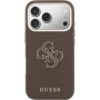 Guess Resin Logo кейс за iPhone 17 Pro - кафяв