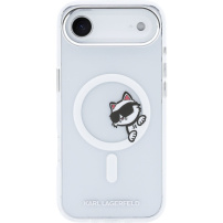 Karl Lagerfeld IML Choupette Peekaboo прозрачен калъф с MagSafe за iPhone Air - прозрачен