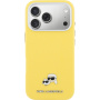 Karl Lagerfeld Karl and Choupette Heads Pins калъф от PU кожа с MagSafe за iPhone 17 Pro - жълт