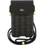 Lacoste Blend Monogram Metal Logo универсална чанта за iPhone - кафява
