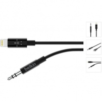Belkin AUX lightning кабел с 3,5 mm жак за iPhone / iPad - 1,8 m - черен