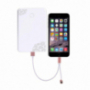 2в1 Lightning адаптер за 3.5мм жак + USB за Apple iPhone / iPad - златно розова