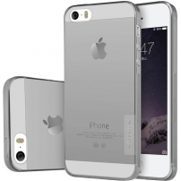 Nillkin Nature прозрачен кейс за Apple iPhone 5 / 5S/ SE (2016) - сив