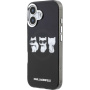 Karl Lagerfeld IML Choupette Trio Watercolor Кейс с MagSafe за iPhone 17 - черен