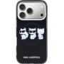 Karl Lagerfeld IML Choupette Trio Watercolor кейс с MagSafe за iPhone 17 Pro Max - черен