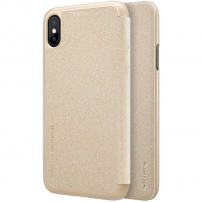Nillkin Sparkle Folio калъф за Apple iPhone X / XS - златен