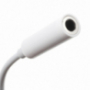 Адаптер от Lightning към 3,5 mm jack за iPhone - бял