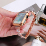 xDfind метална каишка със сърца за Apple Watch Ultra 49mm / 46mm / 45mm / 44mm / 42mm - розово златист