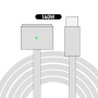 D038 оплетен кабел за зареждане - USB-C към MagSafe 3 за MacBook - 2 m - черен