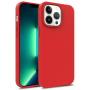 Матов биоразградим кейс за iPhone 15 Pro - червен