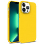 Матов биоразградим кейс за iPhone 15 Pro Max - жълт