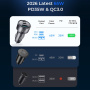 JOYROOM CCN19 зарядно за кола с портове 2x USB-C / USB-A - 65W - тъмносиво