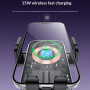 Yesido C320 държач за кола за табло с безжично зареждане за iPhone - черен
