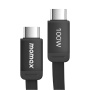 MOMAX DC88 Mag.Link магнитен кабел за зареждане и данни - USB-C към USB-C - 1 m - черен