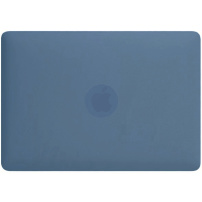 Матов прозрачен Кейс със сгъваема Стойка за MacBook Neo (A3404) - тъмносин