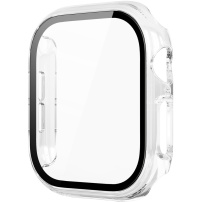 Гланцов калъф със закалено стъкло за Apple Watch 42mm (Series 10 / 11) - прозрачен