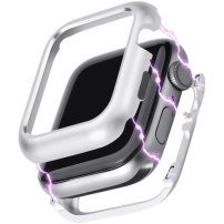 Магнитен метален калъф за Apple Watch 44mm - сребърна