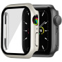 Матов защитен калъф със закалено стъкло за Apple Watch 45mm - златно