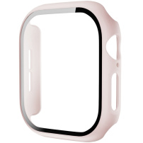 Матов кейс със закалено стъкло за Apple Watch 42mm (Series 10 / 11) - розов антик