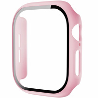 Матов кейс със закалено стъкло за Apple Watch 42mm (Series 10 / 11) - розов