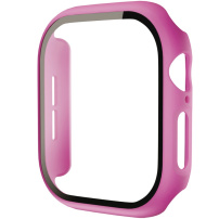 Матово покритие със закалено стъкло за Apple Watch 42mm (Series 10 / 11) - фуксия
