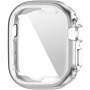 Метален калъф от мека пластмаса със защита на дисплея за Apple Watch Ultra 49mm - сребърно