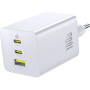Baseus EnerFill FE11 GaN зарядно за бързо зареждане с портове 2x USB-C / USB-A - 100W - бяло