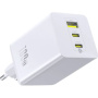 Baseus EnerFill FE11 GaN зарядно за бързо зареждане с портове 2x USB-C / USB-A - 100W - бяло