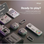 ELAGO AW5 Retro калъф с карабинер в стил игрална конзола за AirPods 4 / 5 - черен