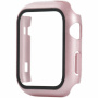 Защитен калъф със закалено стъкло за Apple Watch 42mm - златно розово