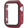 Защитен калъф със закалено стъкло за Apple Watch 42mm - винено червено