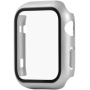 Защитен калъф със закалено стъкло за Apple Watch 42mm - сребърно