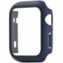 Защитен калъф със закалено стъкло за Apple Watch 42mm - тъмно син