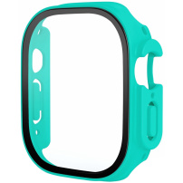 Матов калъф със закалено стъкло за Apple Watch Ultra 49mm - тюркоазен