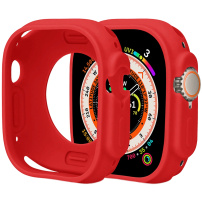 Защитен силиконов калъф за Apple Часовник Ultra 49mm - червен