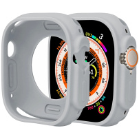 Защитен силиконов калъф за Apple Watch Ultra 49mm - сив