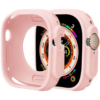 Защитен силиконов калъф за Apple Watch Ultra 49mm - розов
