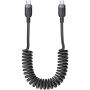 Yesido CA205 разтегателен кабел за зареждане и данни - USB-C към USB-C - 1,2 m - черен