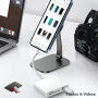 2в1 редукция с четец на карти - слот за SD / TF карта за USB-C / Lightning - зелена