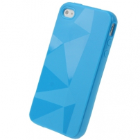 Защитен калъф за iPhone 4 / 4S - синьо