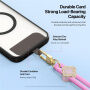 DUX DUCIS Garden Series регулируема каишка за закрепване към кейс за iPhone - розова