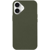 Матов екологично разградим кейс за iPhone 16 - маслинен