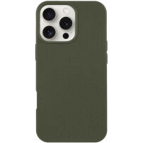 Матов екологично разградим кейс за iPhone 16 Pro - маслинен
