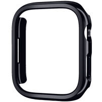 Метален защитен калъф за Apple Watch 45mm - черно
