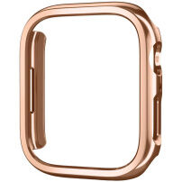 Метален защитен калъф за Apple Watch 45mm - златно розово