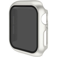 Метален калъф със закалено Anti-Spy стъкло за Apple Watch 40mm - starlight